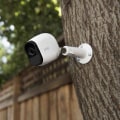 How do wireless security cameras get charged?